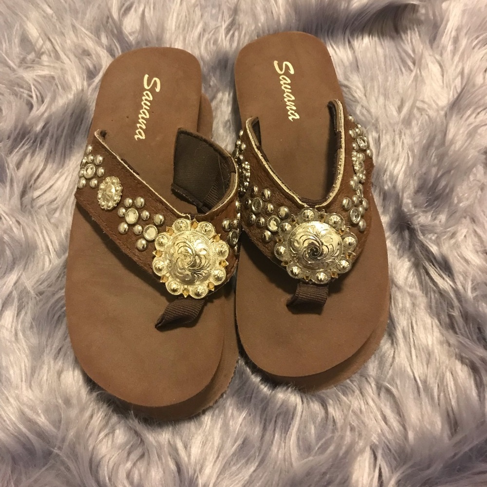 Cute country flip flops